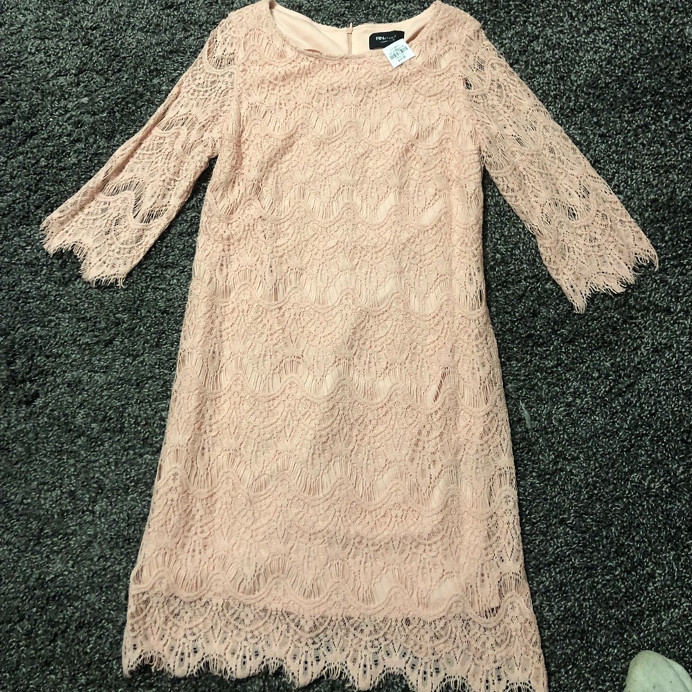 Blush Lace Dress